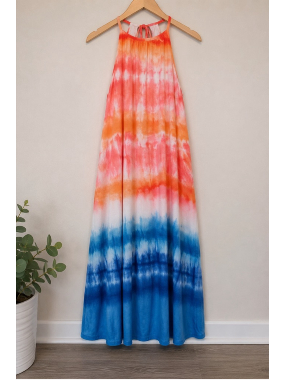Bella Dahl Tie-Dye Halter Dress NWT Size Small - Picture 5 of 6